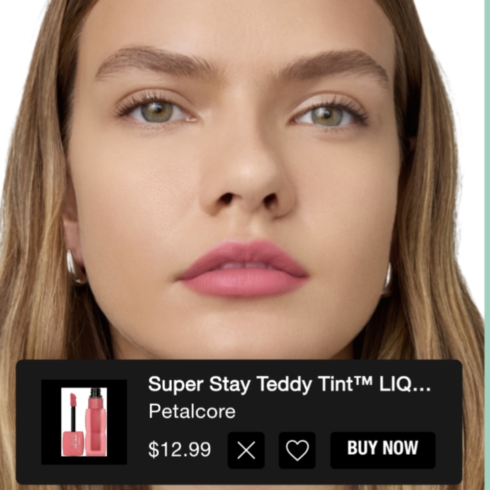 NYX Lip Liner and Maybelline Super Stay Teddy Tint Lip Combo - Pink - Picture 4 of 4